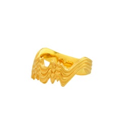 FARBOD 18 Karat Matte Yellow Gold Men's Ring "Lord"