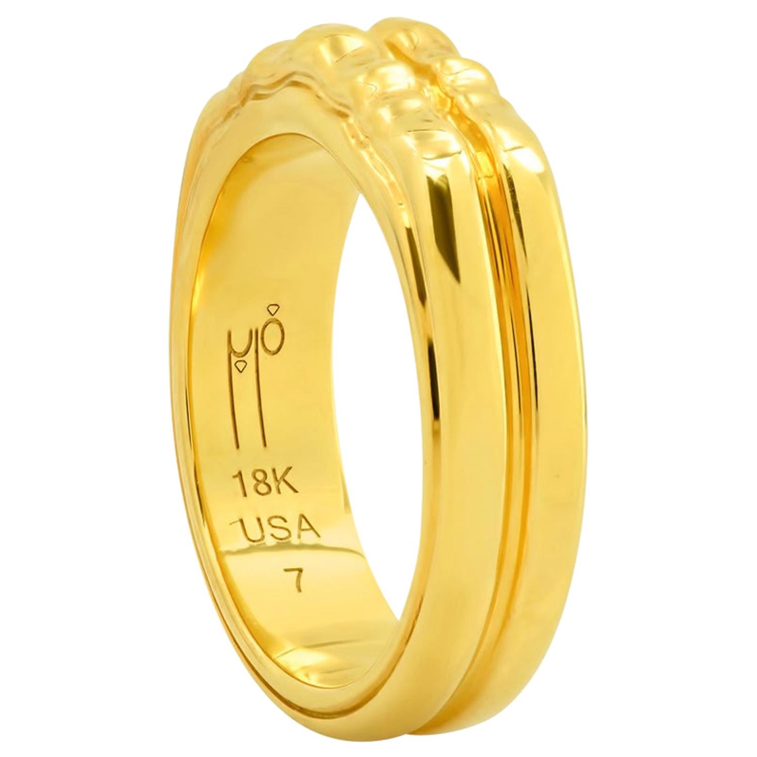 FARBOD 18 Karat Yellow Gold Ring "Mirage" 'Unisex' For Sale