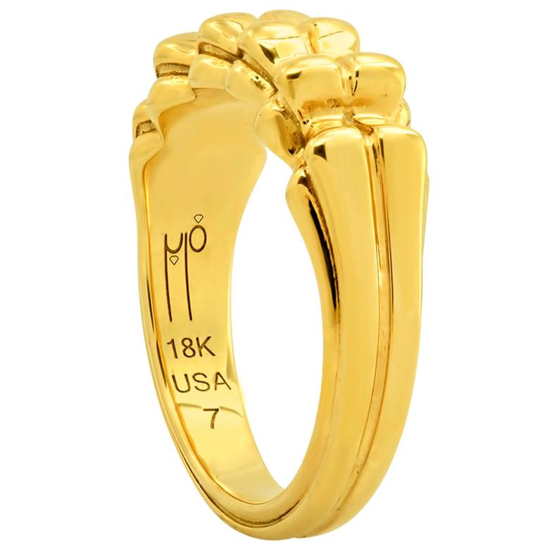 FARBOD 18 Karat Yellow Gold Ring "Renaissance" For Sale