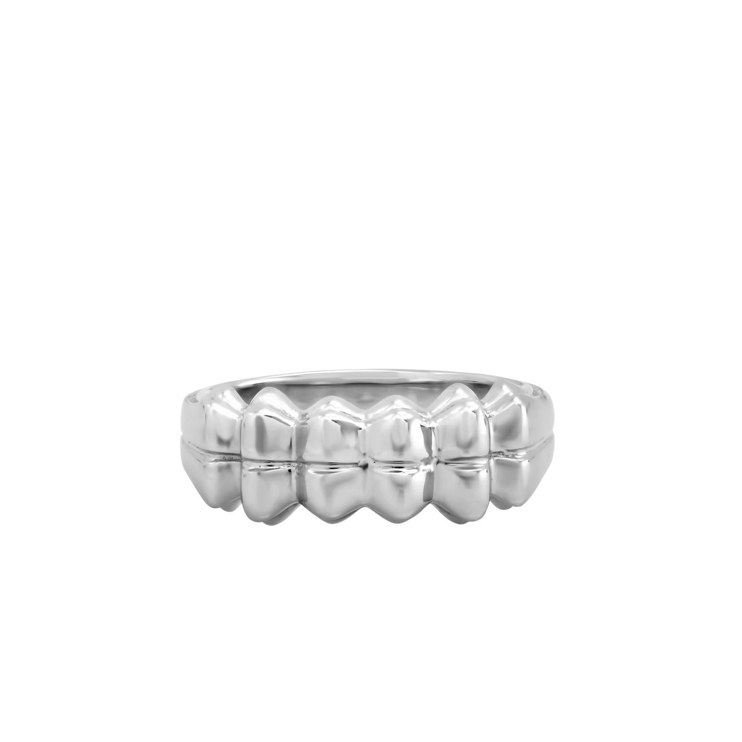 Contemporary FARBOD Platinum Cocktail Ring 