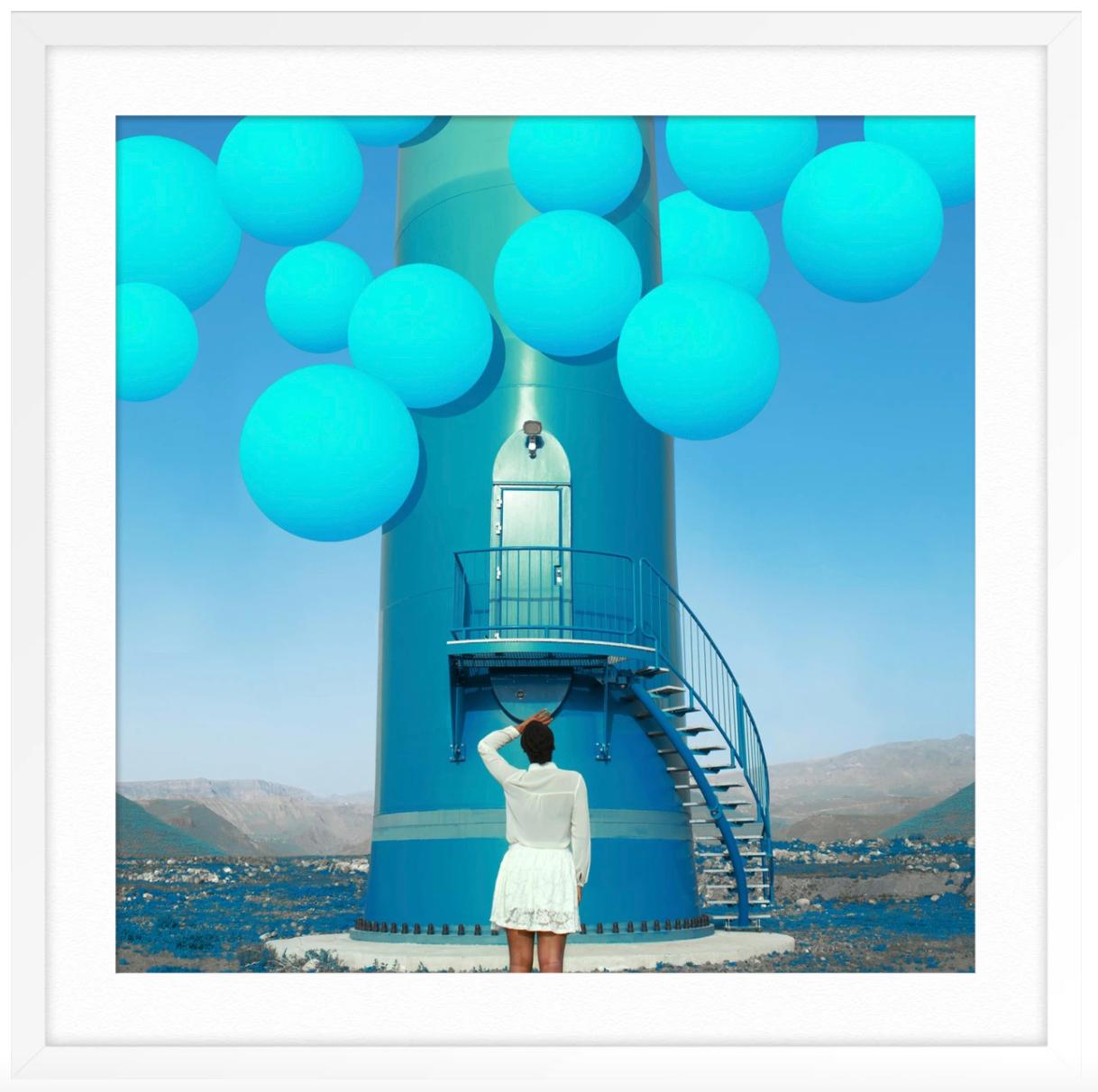 Il punto d'incontro - Color Photograph Blu di Fares Micue