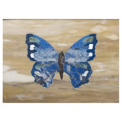 Farfalla Blu Mosaic Tableau