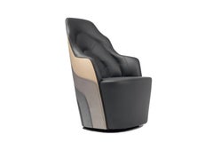 Färg & Blanche Fauteuil contemporain en cuir Couture de BD Barcelona