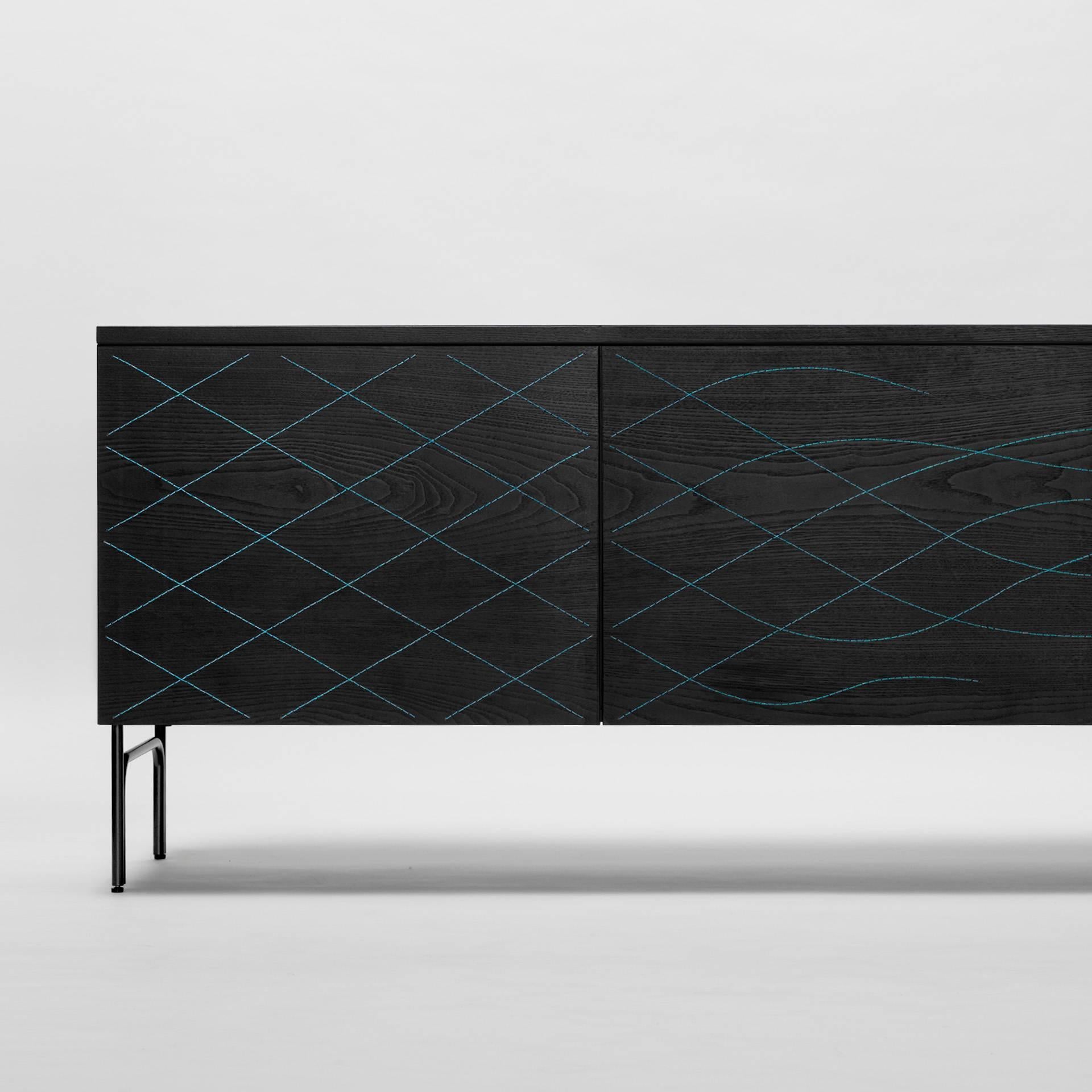 Armario Färg & Blanche Couture Madera de fresno teñida de negro by BD Barcelona Siglo XXI y contemporáneo en venta