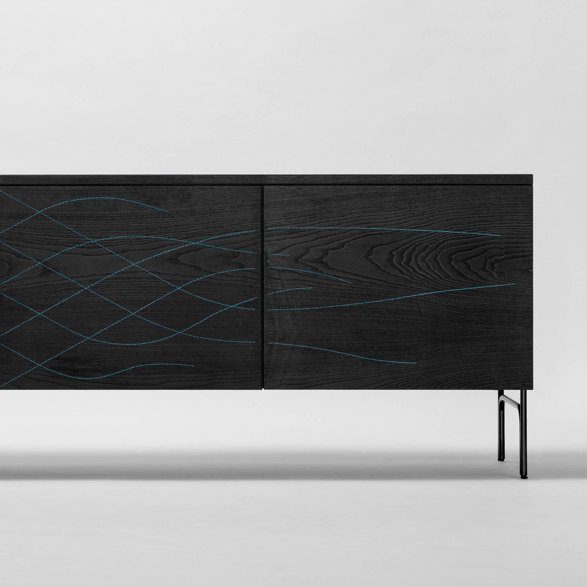 Armario Färg & Blanche Couture Madera de fresno teñida de negro by BD Barcelona Acero en venta