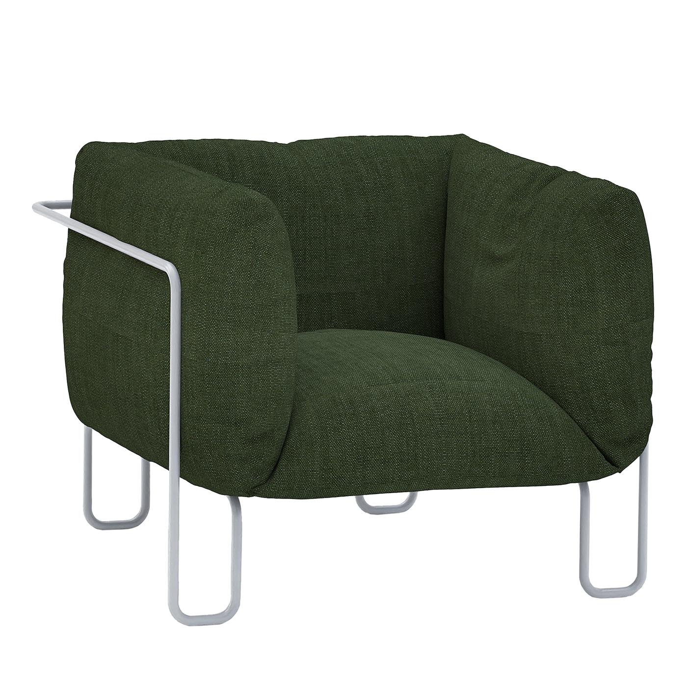 Fargo Soft 80 Indoor Armchair - Green Linen/Cotton