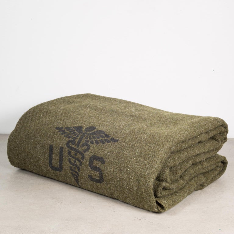 Faribault Foot Soldier Military Army Medic Wool Blanket/Throw by