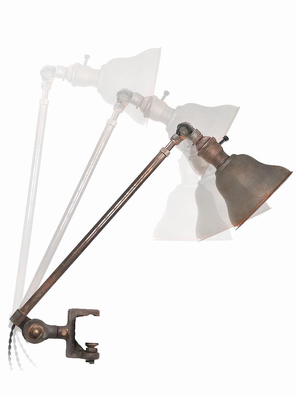 vintage clamp lamp