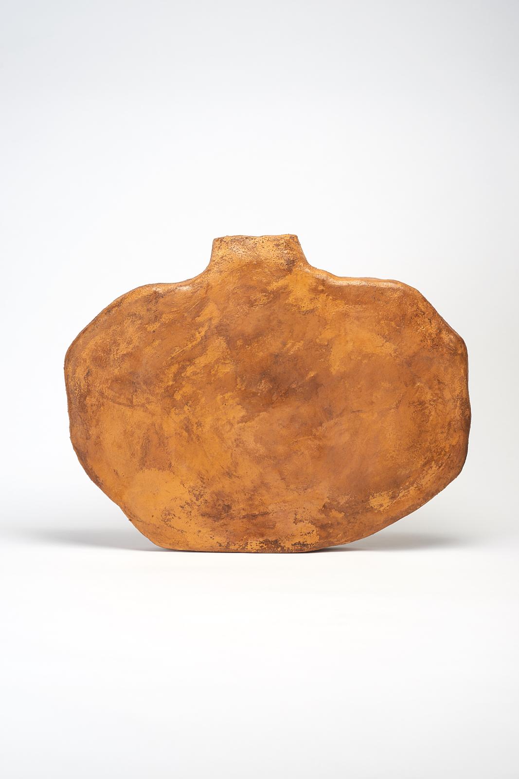 Farik vase by Willem Van hooff
Core Vessel Series
Dimensions: W 50 x H 42 cm (Dimensions may vary as pieces are hand-made and might present slight variations in sizes)
Materials: Earthenware, ceramic, pigments, glaze

Core is a series of flat