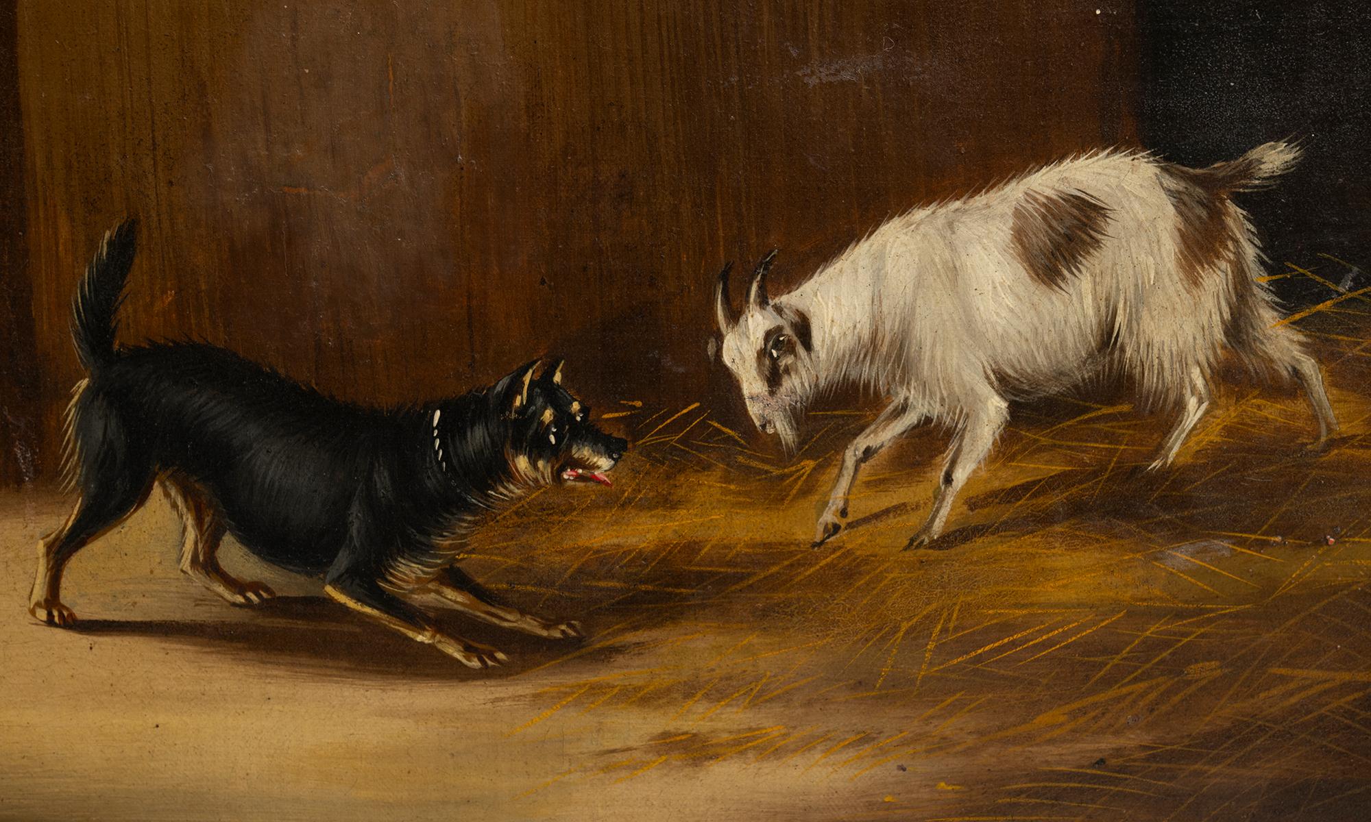 Bauernhoftiere Ölgemälde, England um 1800 (Frühes 19. Jahrhundert) im Angebot