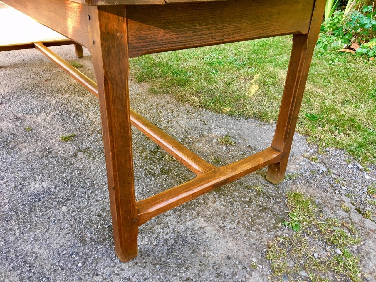 Country Farmhouse Table, French.  Oak, 102 ins Long