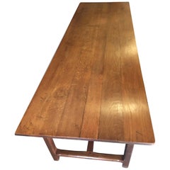 Farmhouse Table, French.  Oak, 102 ins Long