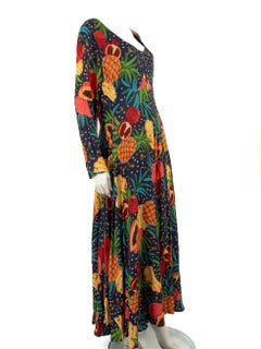 FARM Rio Fruit Patterned Maxi Dress Size XL