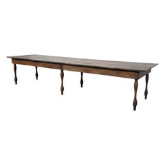 Antique Farm Table 6-Leg