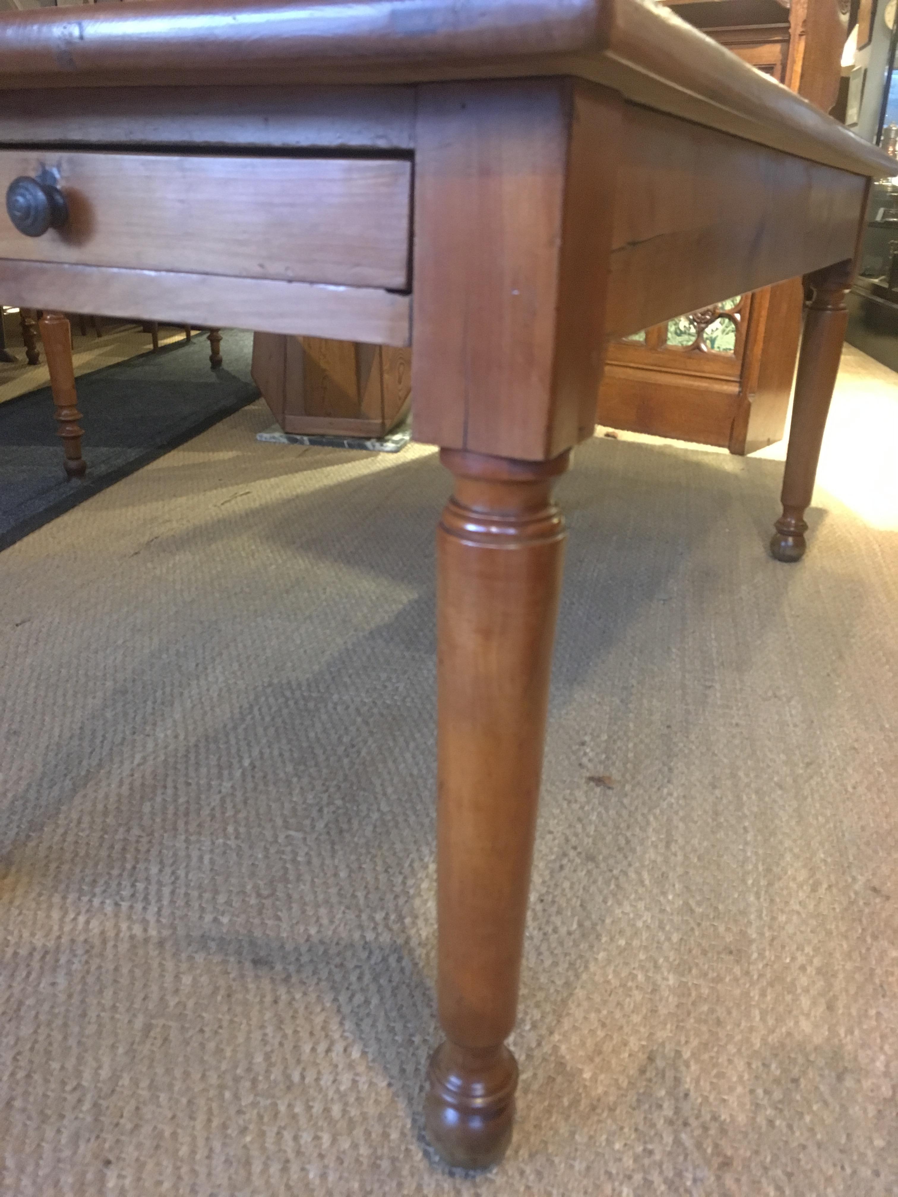 Mid-19th Century Farm Table, Cherrywood