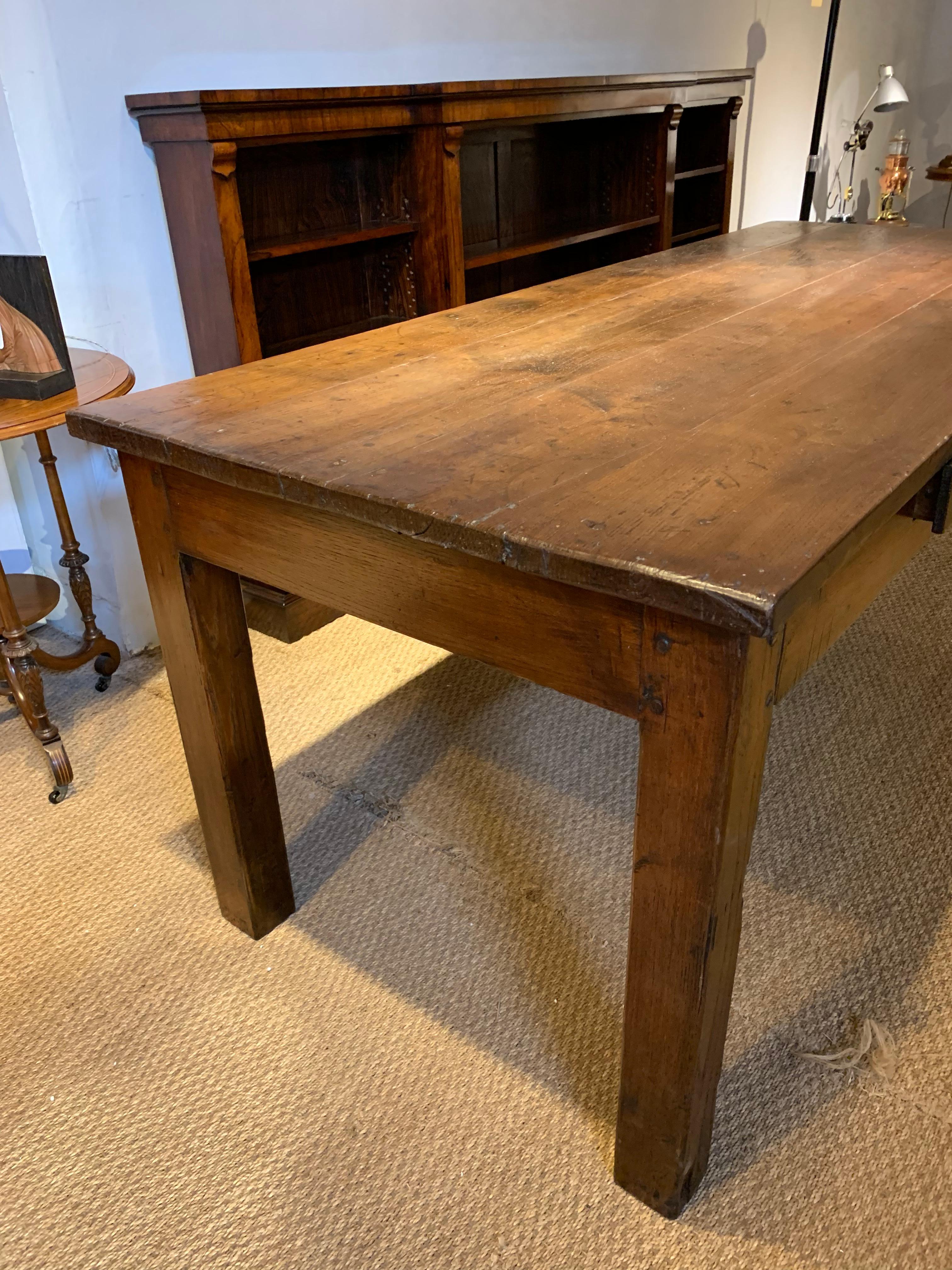 chestnut farm table