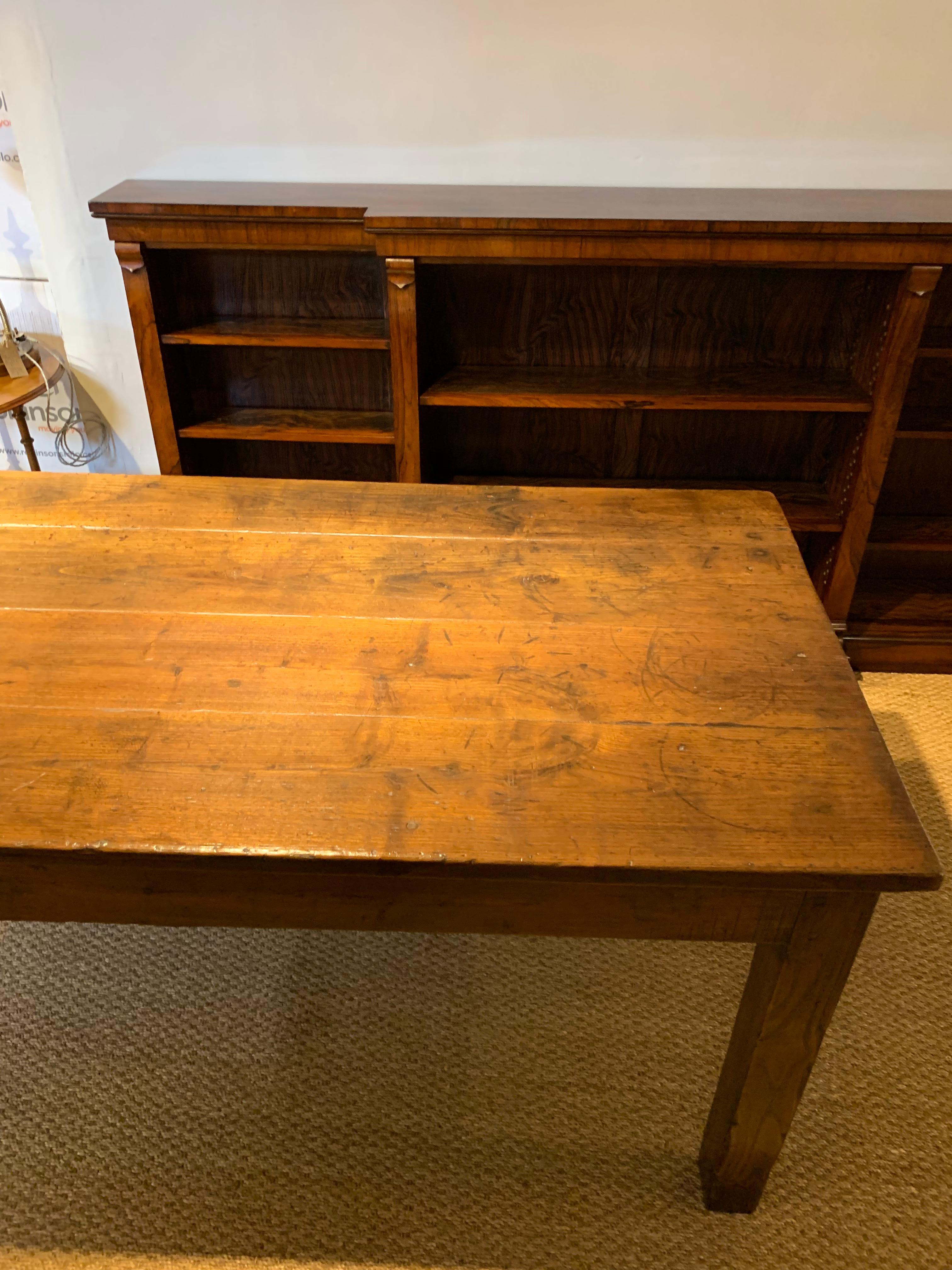 Mid-19th Century Farm Table Chestnut For Sale