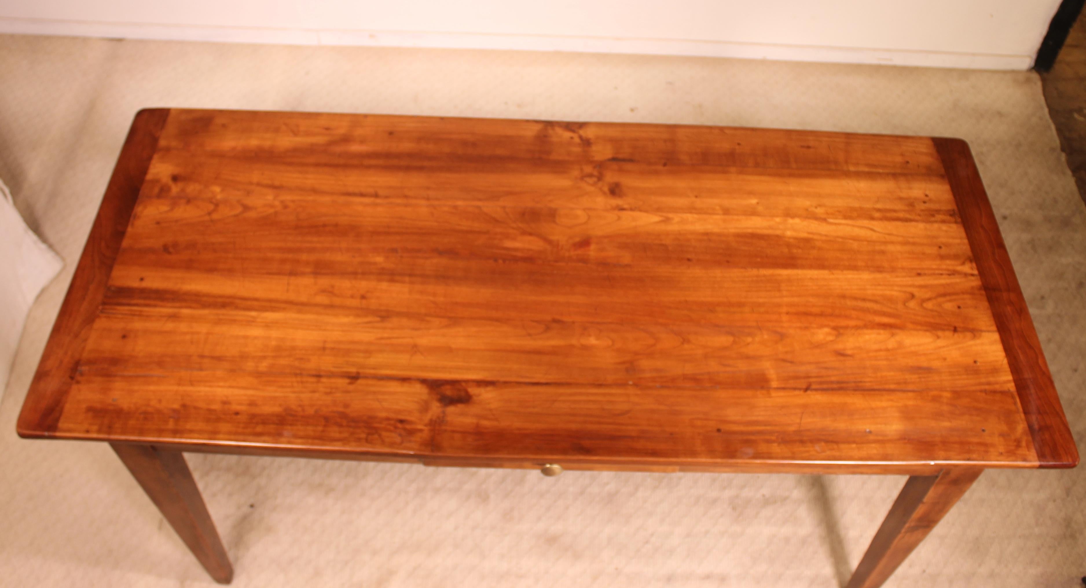 Farm Table from the 19th Century from France in Wild Cherrywood 2