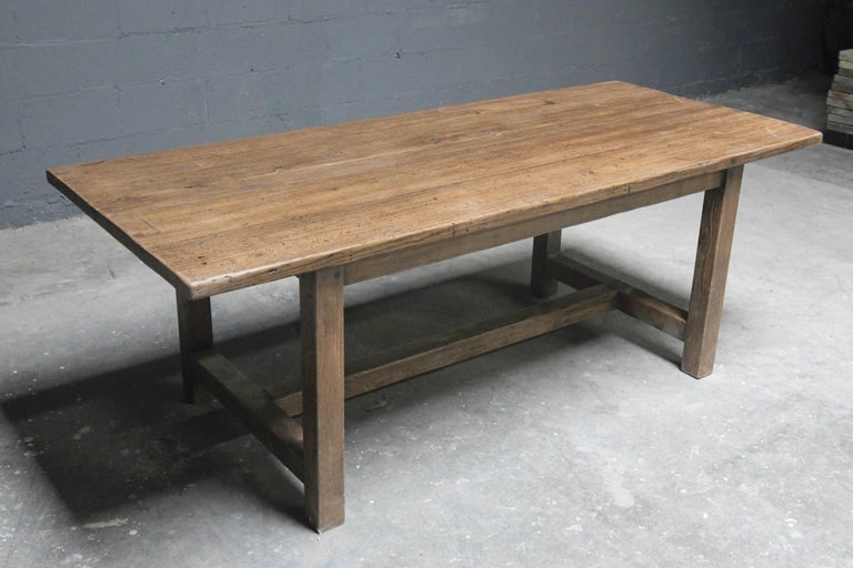 This reclaimed pine farm table is seen here in 183cm x 98cm, however it can be built in any size. 

Because each table is bench-made in our own London workshop you can influence all aspects of design, including size, wood species and finish. We