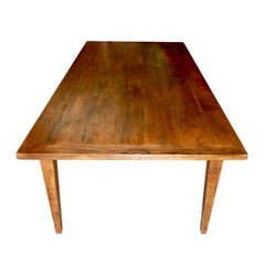Tavolo da fattoria in quercia bianca vintage, costruito su ordinazione da Petersen Antiques