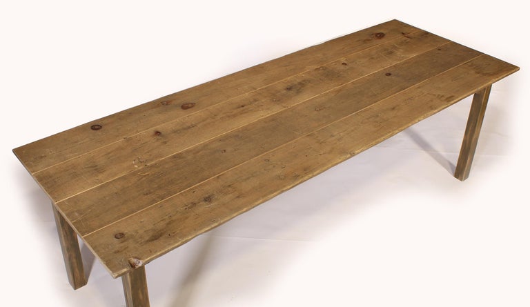 Farm Table, Reclaimed Wood from Tobacco Sorting, Factory or Dining at ...
