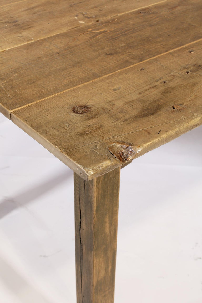 Farm Table, Reclaimed Wood from Tobacco Sorting, Factory or Dining at ...