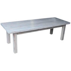 Farm Table with Driftwood Stain and Tapered Legs