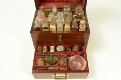 English mahogany shipboard apothecary dated to around the first half of the 19th cent