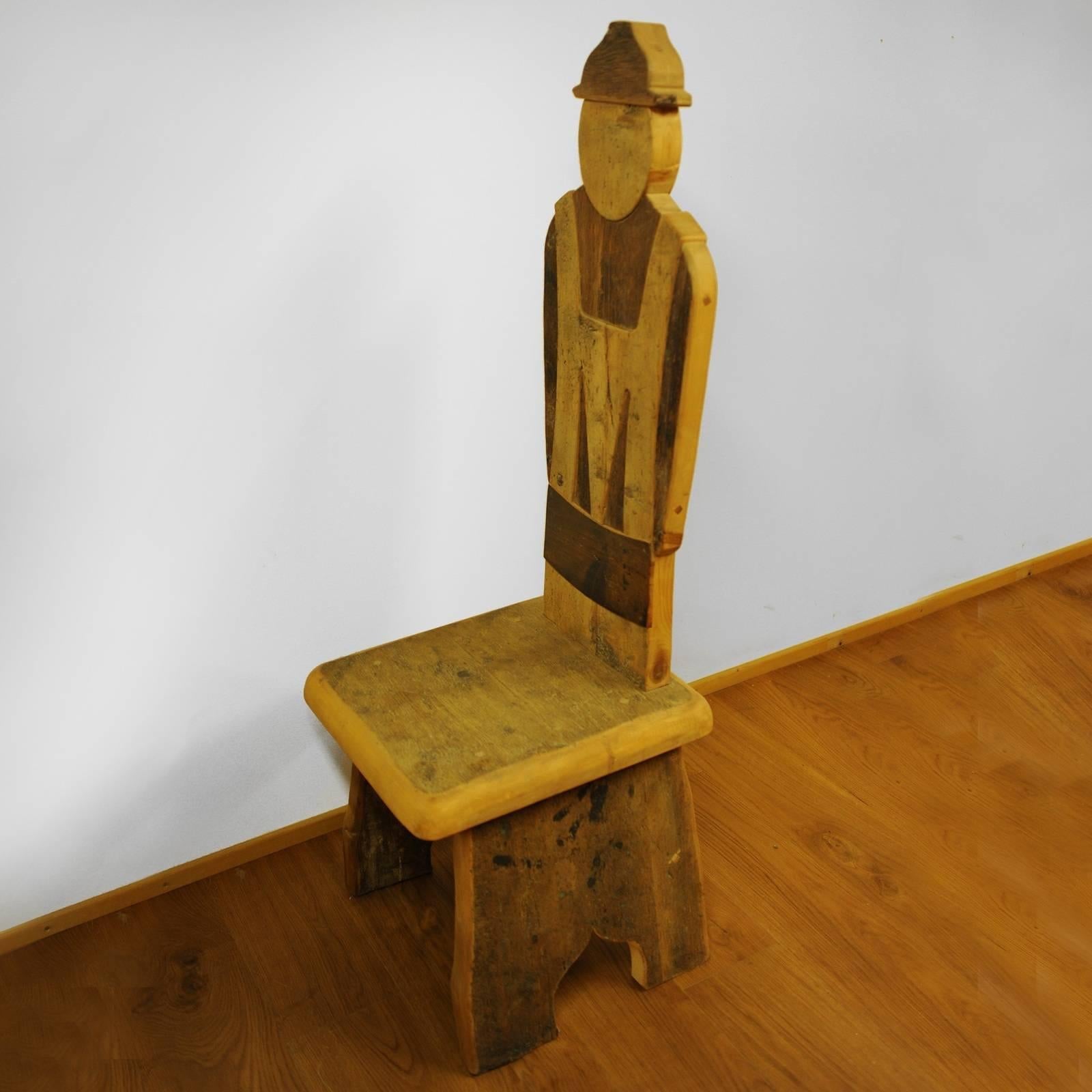Italian Farmer Boy Throne Chair