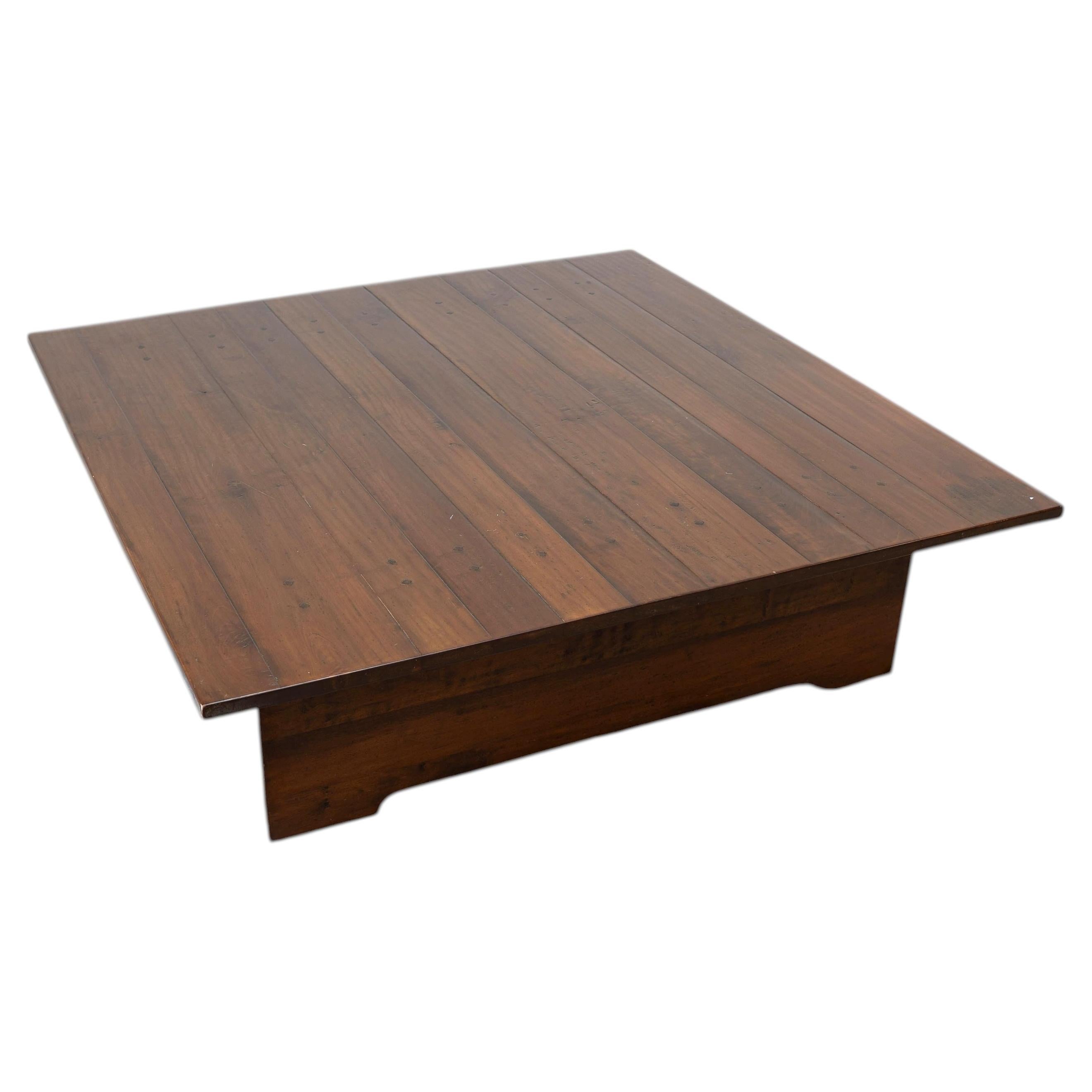 Farmer brutalist coffee table For Sale