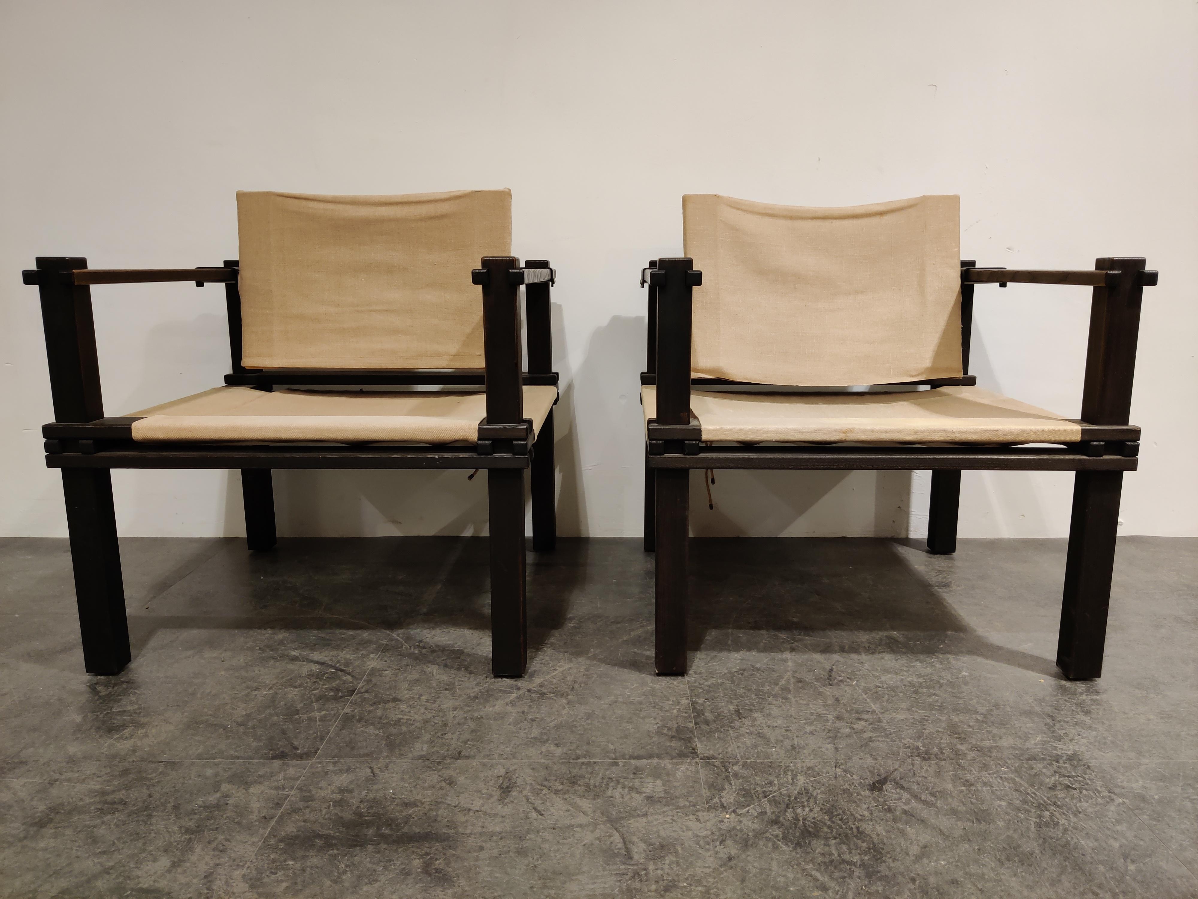 Farmer Chairs by Gerd Lange for Bofinger, 1960s In Good Condition In Leuven, Vlaams Gewest