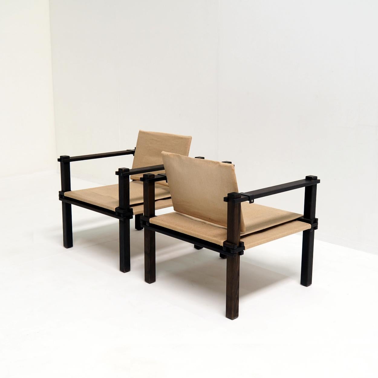 Mid-Century Modern Fauteuils de ferme conçus par Gerd Lange pour Bofinger en vente