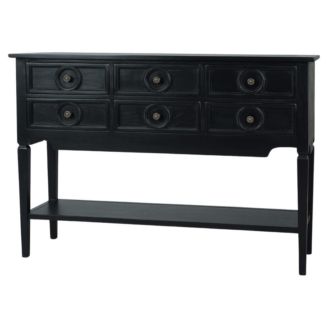 Farmhouse Black Rustic Sideboard