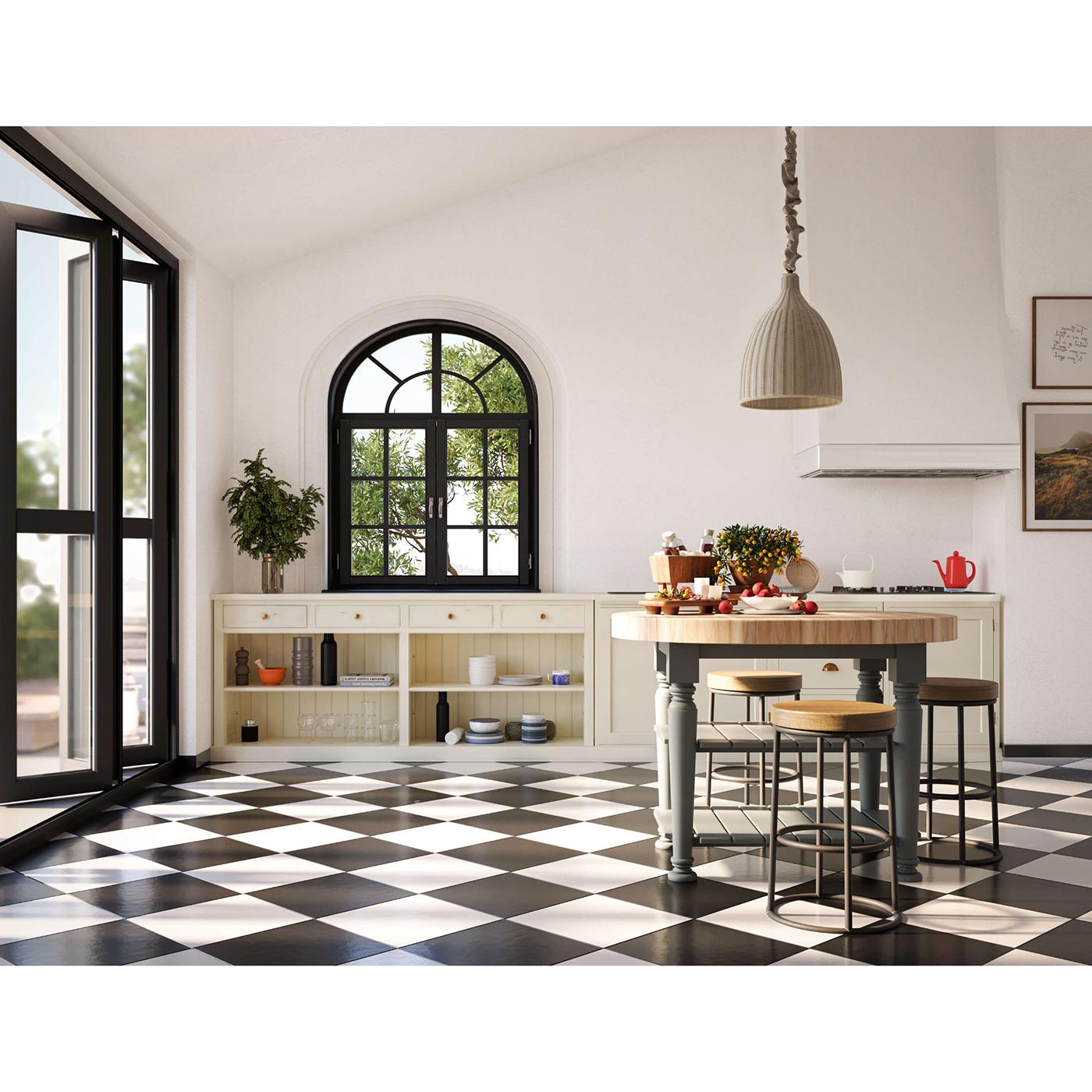 Indonesian Farmhouse Butcher Block Kitchen Island For Sale