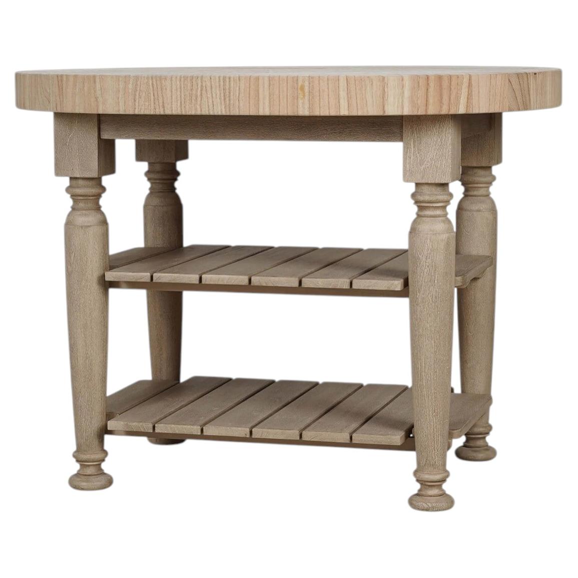 Isola da cucina Butching Farmhouse - Finitura Oak Rustico