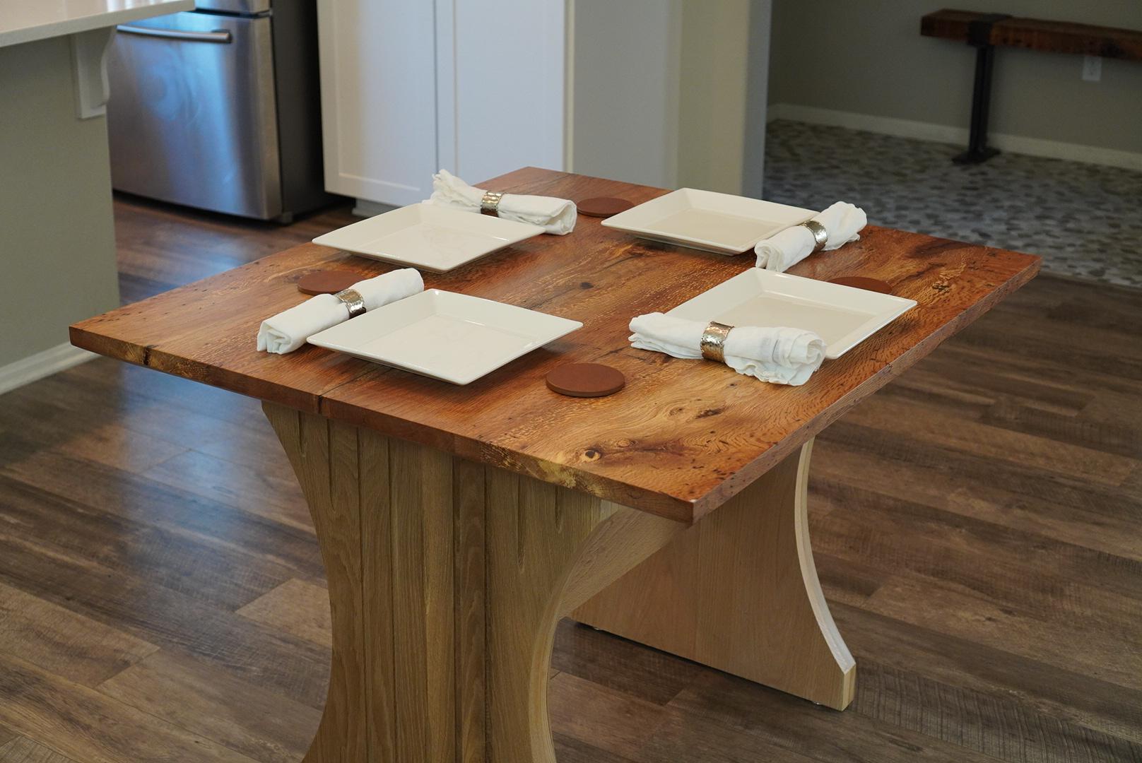 coastal oak dining table