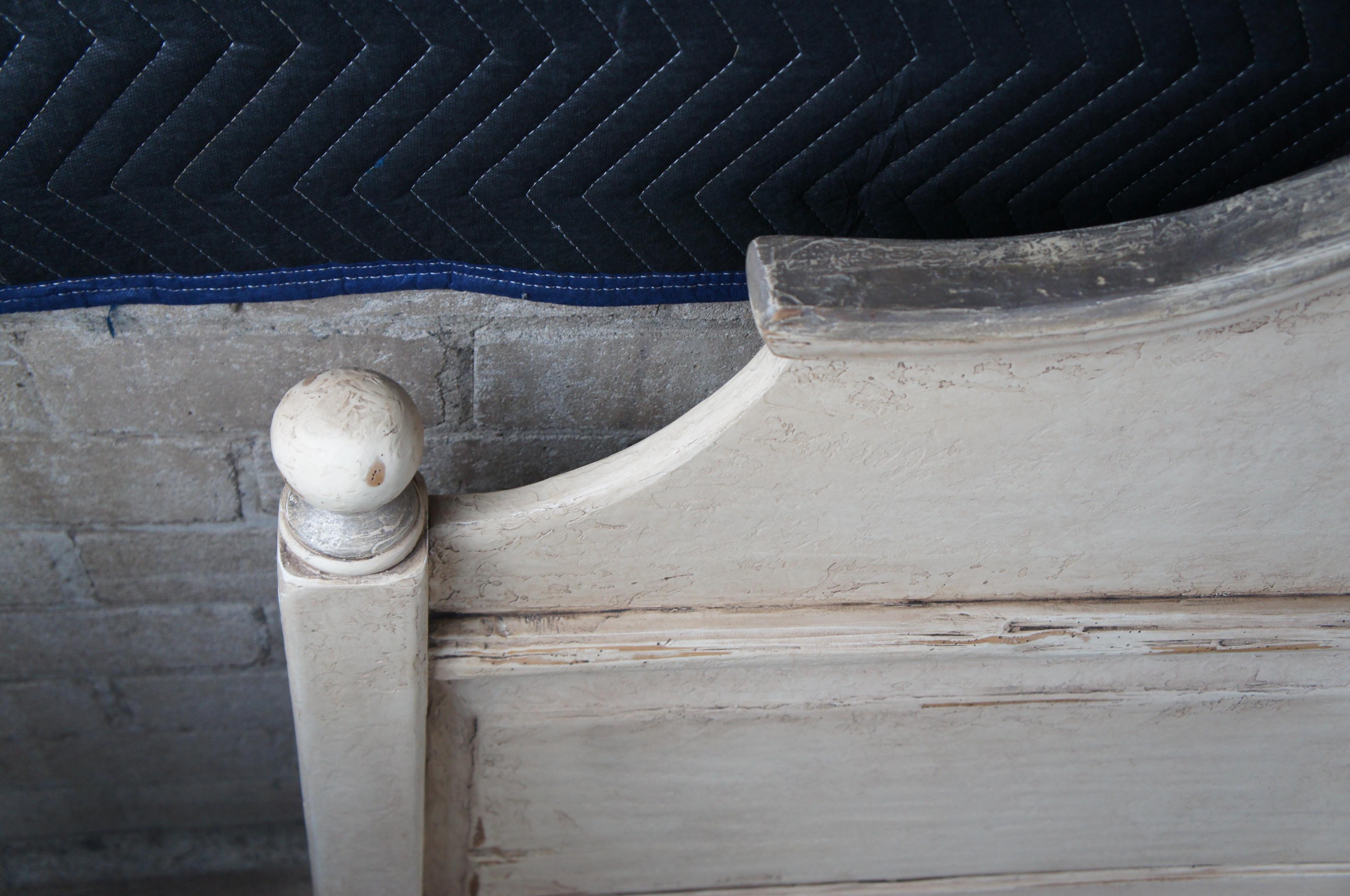 Farmhouse Collection Full Size Serpentine Provincial Bed Headboard Chic 3