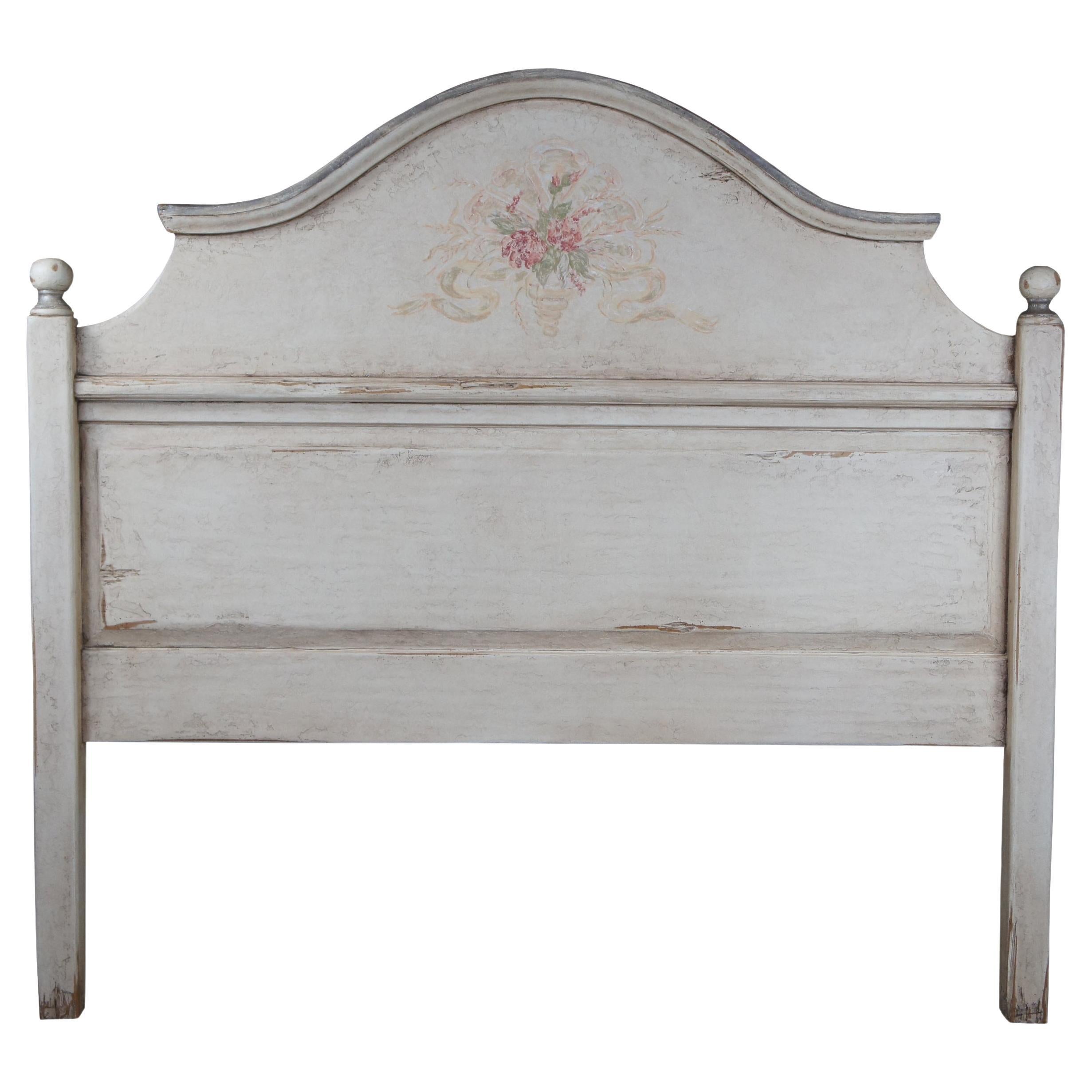 Farmhouse Collection Full Size Serpentine Provincial Bed Headboard Chic
