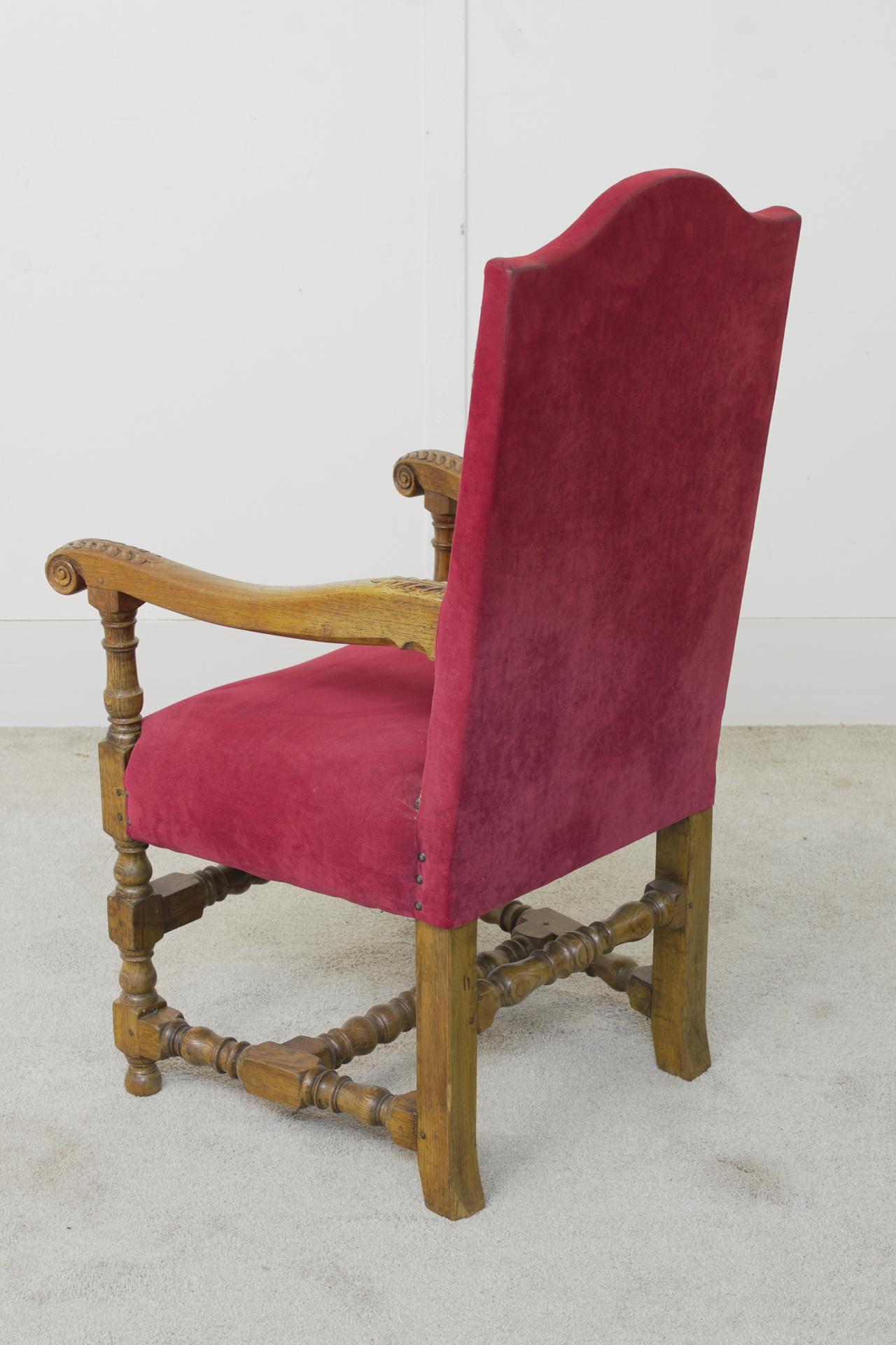 Landhaus-Esszimmer mit Refektoriumstisch und Stühlen im jakobinischen Stil im Angebot 2