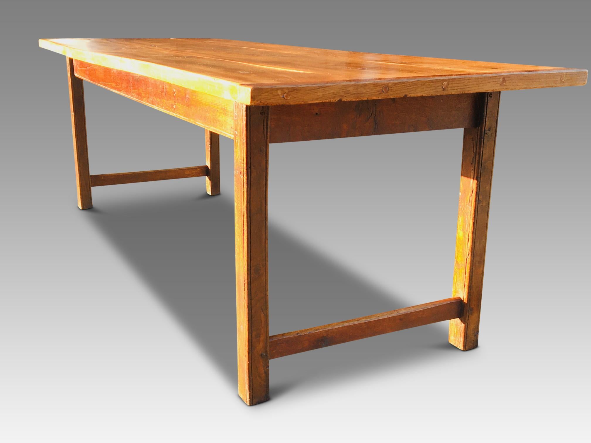 Country Farmhouse Table, French C1860,  Length 94 ins