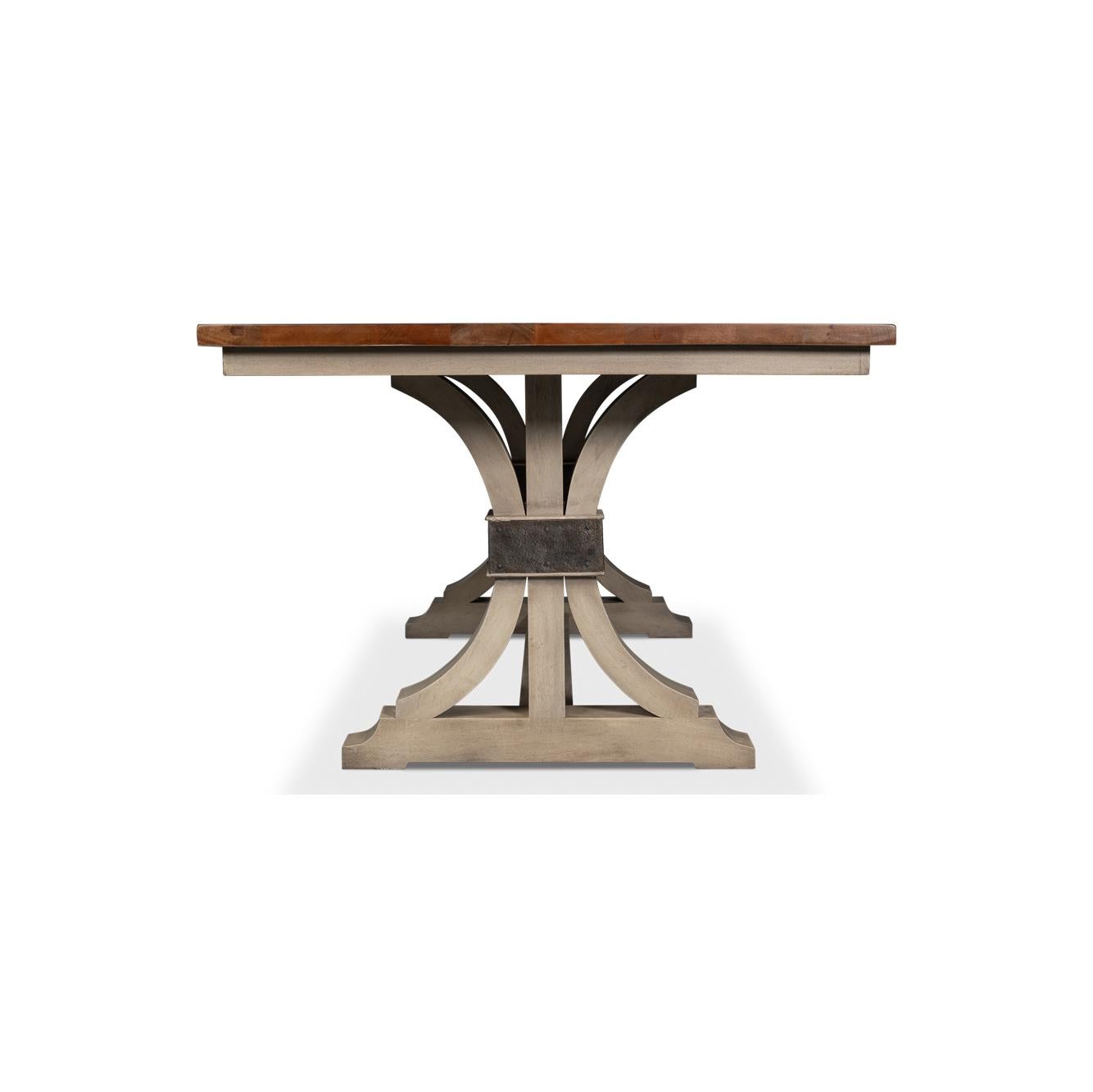 Bois Table de salle à manger fermière en vente