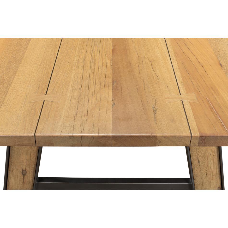 Farmhouse Industrial Dining Table For Sale 3