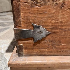 Farmhouse Antique Wood Trunk Blanket Chest