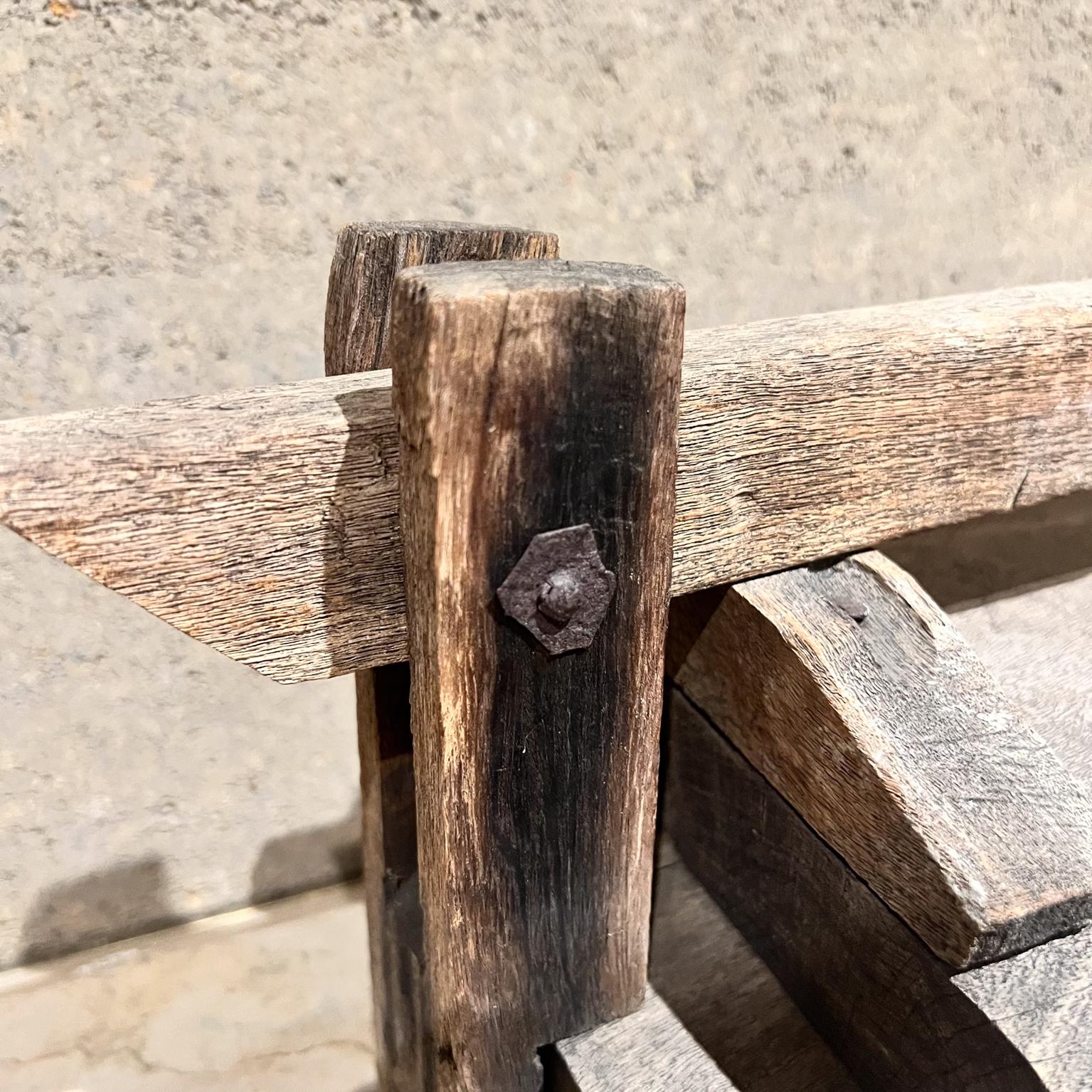 Pressoir à tortilla rustique primitif Farmhouse Mesquite Wood Bon état - En vente à Chula Vista, CA