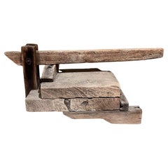 Pressoir à tortilla rustique primitif Farmhouse Mesquite Wood