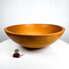 Modern Farmhouse Rustic SW Large Fruit Salad Bowl in Maple Wood