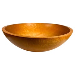 Modern Farmhouse Rustic SW Large Fruit Salad Bowl in Maple Wood