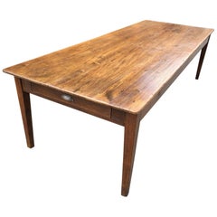 Farmhouse Table, French circa 1870. 110 ins