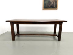 Tavolo rustico del 1900 circa in rovere massiccio e pino