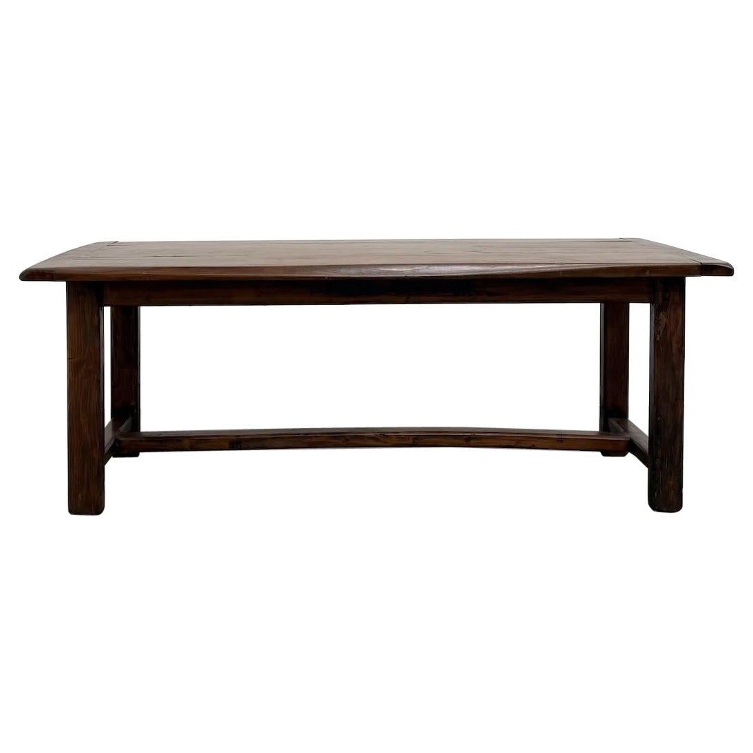 Farmhouse Table Circa 1900 in Solid Oak and Pine